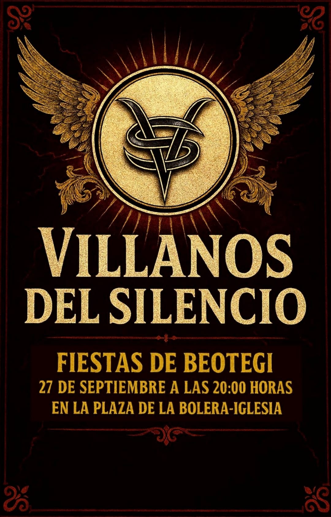 Villanos Del Silencio en Fiestas de Beotegi